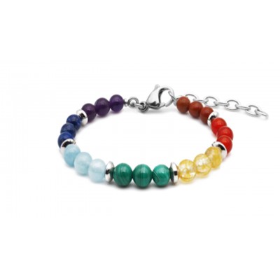 Le bracelet  7 CHAKRAS "HARMONIE DES 7"