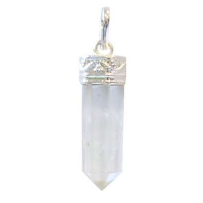 Pendentif Cristal de Roche Pointe