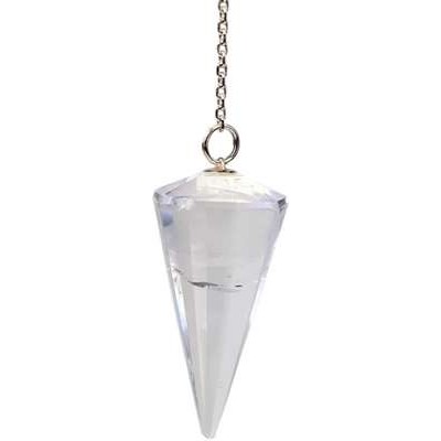 Pendule à Facettes en Quartz Naturel Pendule à Facettes en Quartz Naturel