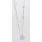 Collier Briolette facettée Pierre de Lune 13 mm - Argent 925