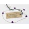 Bracelet pierres Amethyste 4 mm - Argent 925