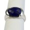 Bague argent Lapis Lazuli facetté - Taille 53