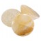 Galet Quartz Jaune 1 Face Polie
