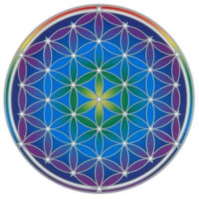 Autocollant attrape-soleil - Fleur de Vie - Flower of Life Mandala