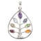 Pendentif Pierres des Chakras Argent 925 Arbre