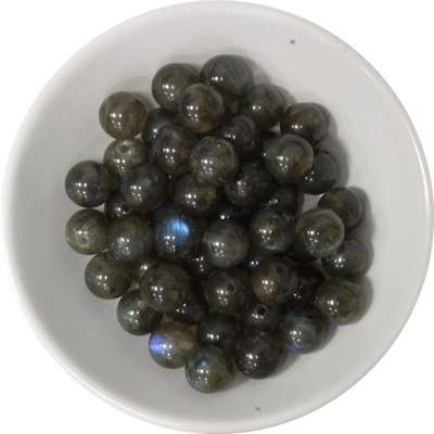 Perles Labradorite 8 mm - Sachet de 50 perles Perles Labradorite 8 mm - Sachet de 50 perles
