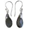 Boucles d'oreilles Labradorite Argent 925 Facettées