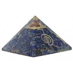 Pyramide Orgonite Lapis Lazuli avec Symbole Reiki