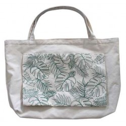 Sac de Yoga en Coton Imprimé Tropical