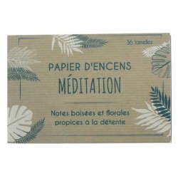 Carnet de Papier d'encens Méditation