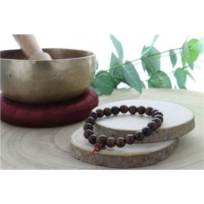 Bracelet Mala en Bois de Rose