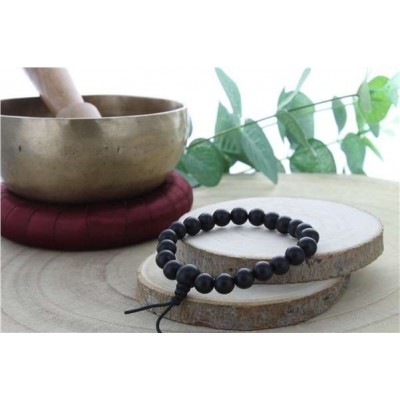 Bracelet Mala en Bois d'Ebène