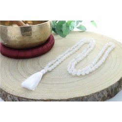 Mala en Cristal de Roche 108 perles