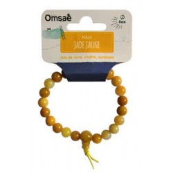 Bracelet Mala en Jade Jaune