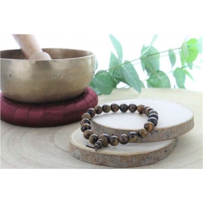 Bracelet Mala - Oeil de tigre