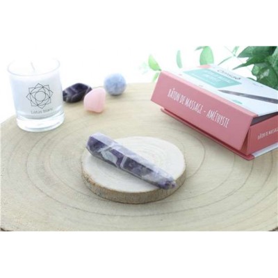 Bâton de Massage Facetté en Améthyste