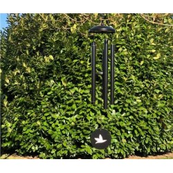 Carillon à vent Noir Oiseau 77 cm