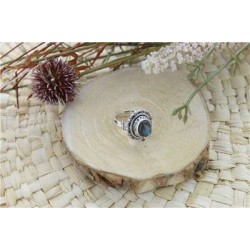 Bague Labradorite Argent 925 Ronde T52