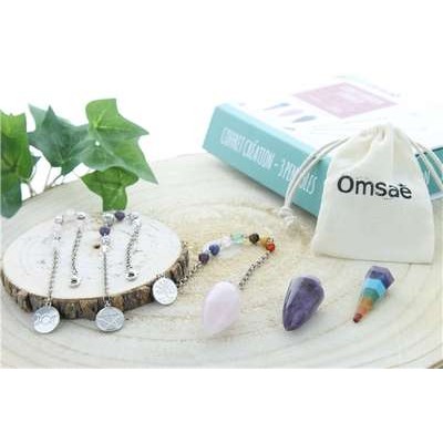 Coffret Création 3 Pendules en pierre