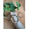 Bracelet Agate Crazy Lace Perles rondes 10 mm Breloque Yoga Lotus