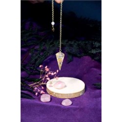 Pendule Harmonie Quartz Rose et Gypsophile
