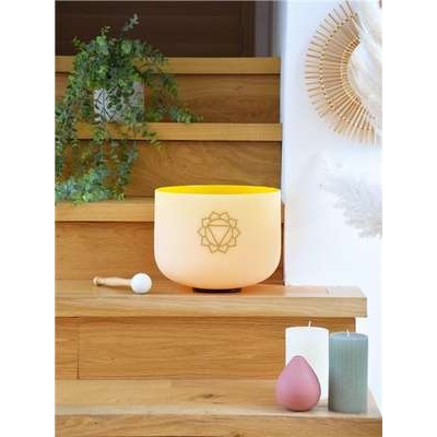 Bol chantant en Cristal Chakra Plexus solaire