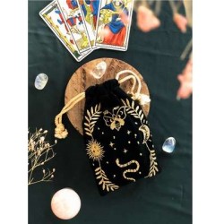 Bourse pour Cartes de Tarot Verte