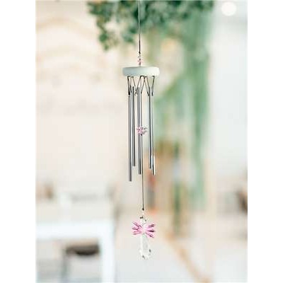 Carillon Ange cristal 45 cm Rose Carillon Ange cristal 45 cm Rose