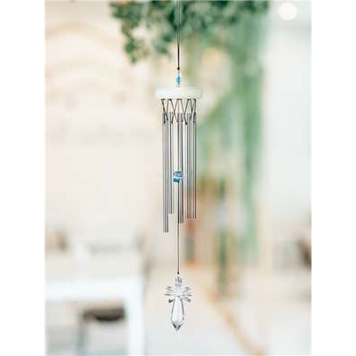 Carillon Ange cristal 45 cm Bleu et Blanc Carillon Ange cristal 45 cm Bleu et Blanc