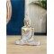 Statuette Bouddha Assis 11,5 cm - Résine - Doré