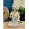 Statuette Bouddha Gyan Mudra 27 cm - Résine - Doré