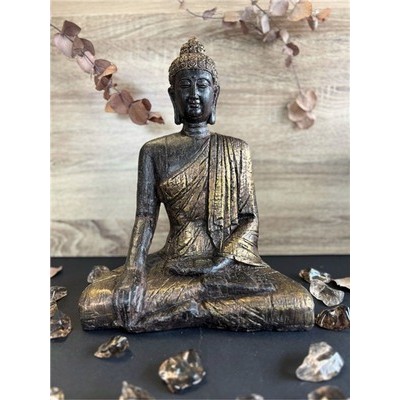 Statuette Bouddha Assis 29,5 cm - Résine Statuette Bouddha Assis 29,5 cm - Résine