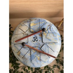 Tongue Drum Bleu et Doré 30 cm