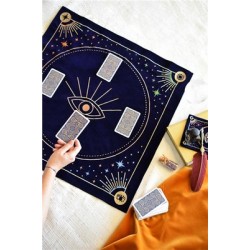 Nappe de divination bleue Message à l'univers