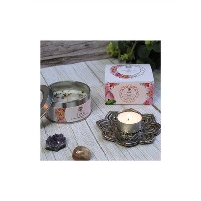 Bougie Litho Green Tree Amour - Rose - 70 grs