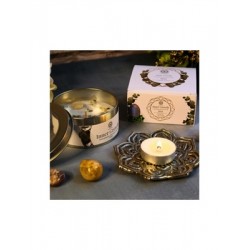 Bougie Litho Green Tree Croissance Intérieure - Menthe - 70 grs