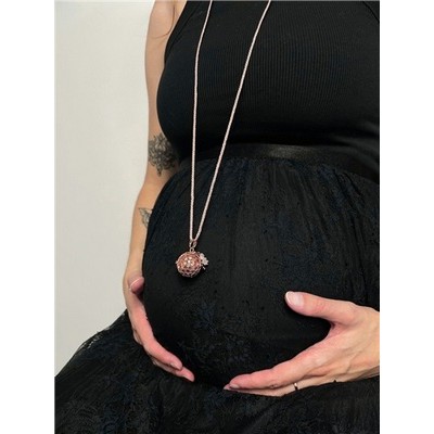 Bola de grossesse Fleur de Vie rose gold